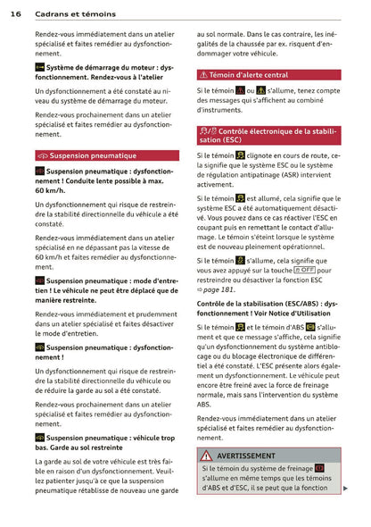 2014 Audi RS 6 Avant Owner's Manual | French