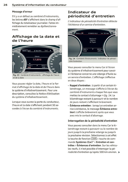 2014 Audi RS 6 Avant Owner's Manual | French