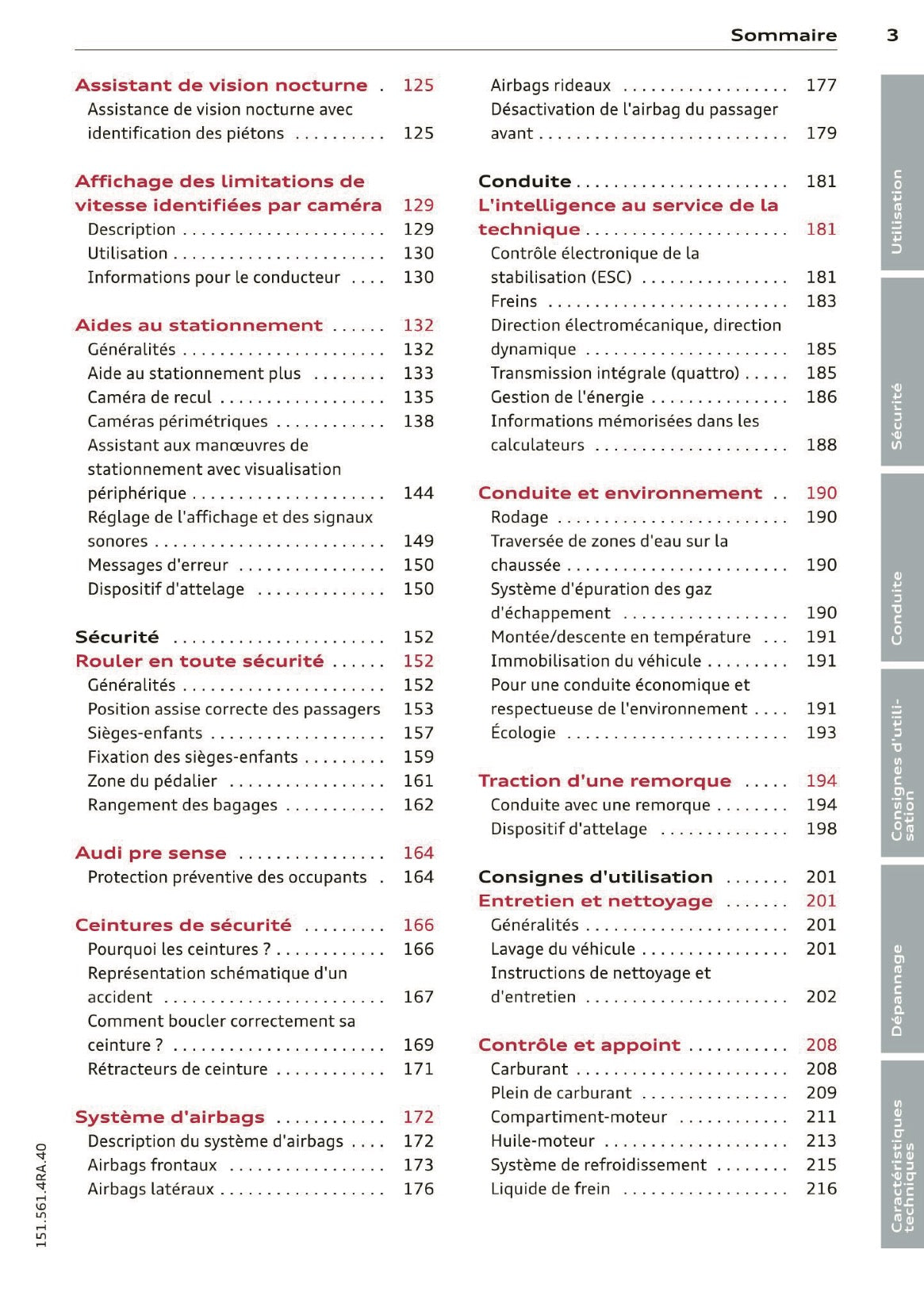 2014 Audi RS 6 Avant Owner's Manual | French