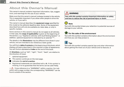 2007 Audi S6 Owner's Manual | English