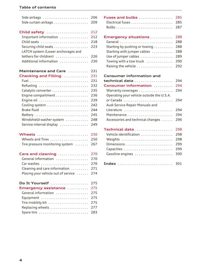 2016 Audi TT/TT Coupe Owner's Manual | English