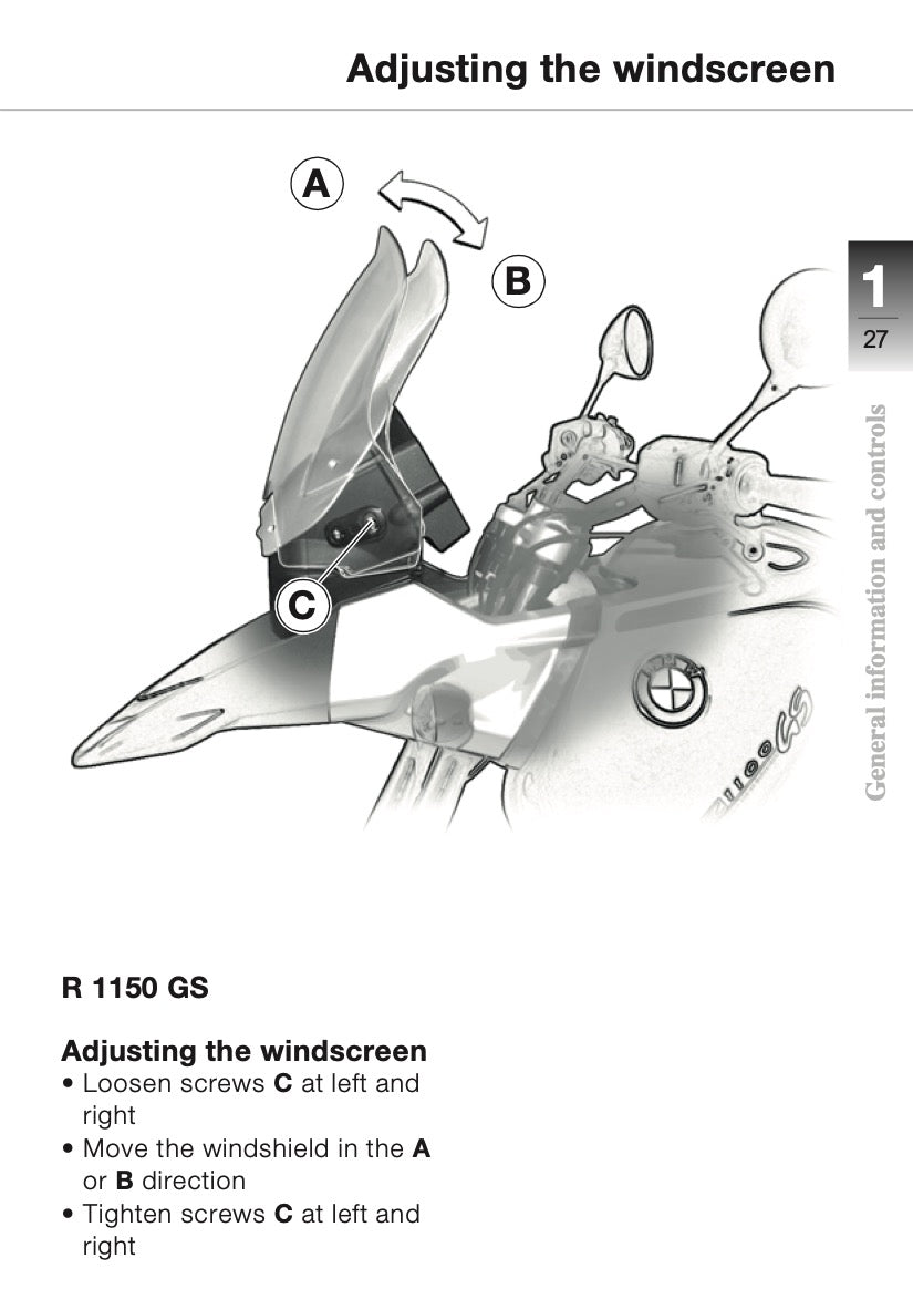 2003 BMW R 1150 GS Owner's Manual | English