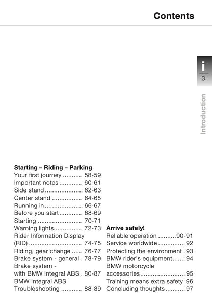 2003 BMW R 1150 GS Owner's Manual | English