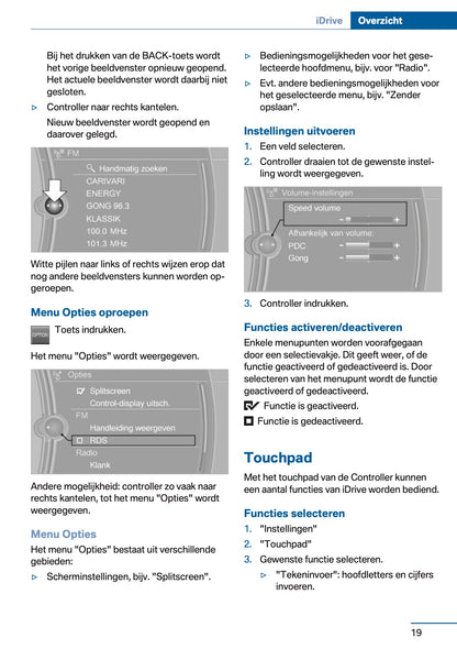 2016 BMW 1 Series Owner's Manual | Dutch