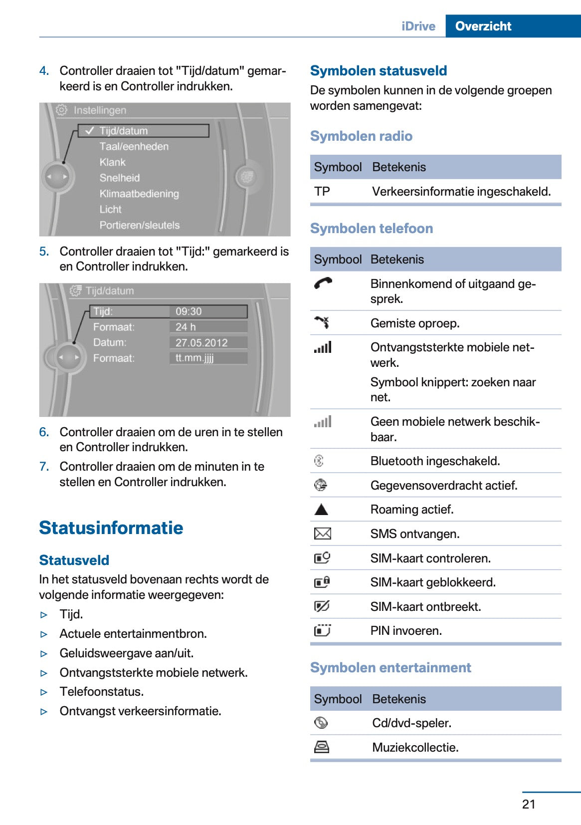 2016 BMW 1 Series Owner's Manual | Dutch