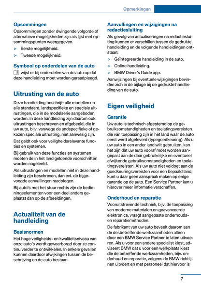 2016 BMW 1 Series Owner's Manual | Dutch