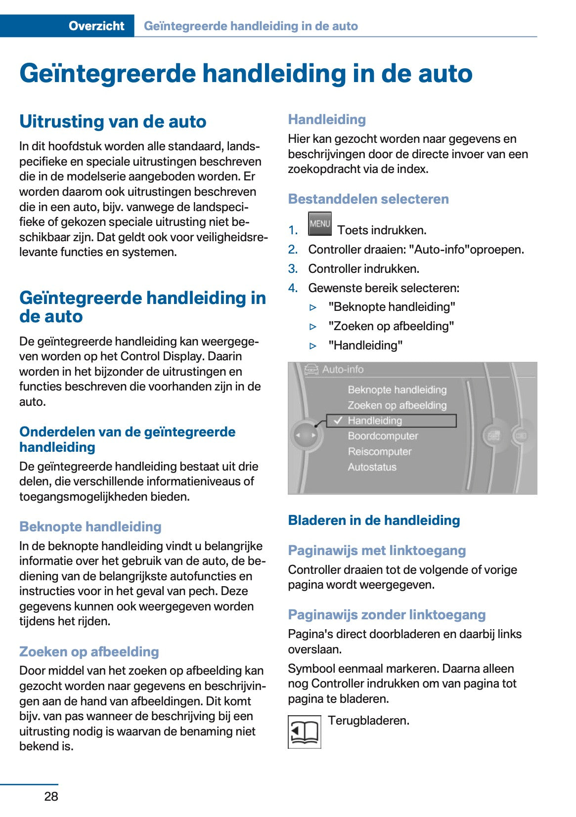 2014-2015 BMW 4 Series Coupé Owner's Manual | Dutch
