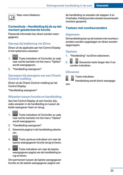 2012 BMW 5 Series Owner's Manual | Dutch