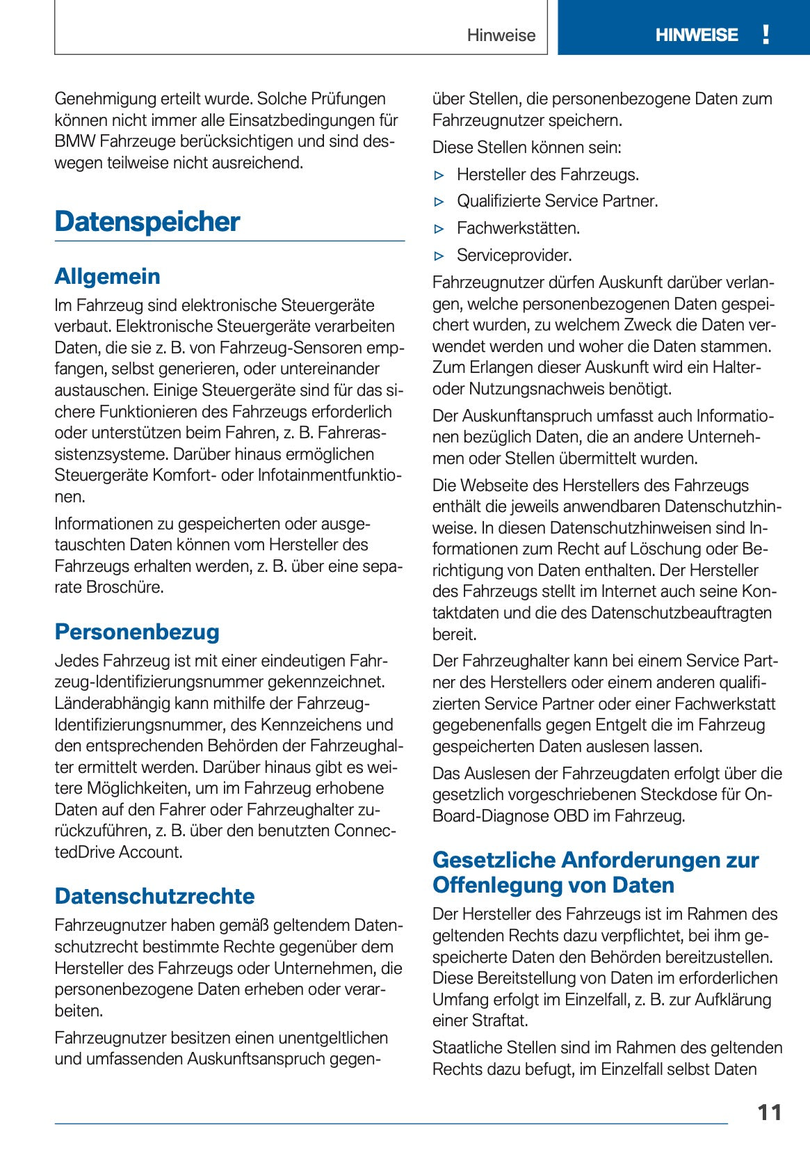 2018 BMW 5 Series Touring Bedienungsanleitung | Deutsch