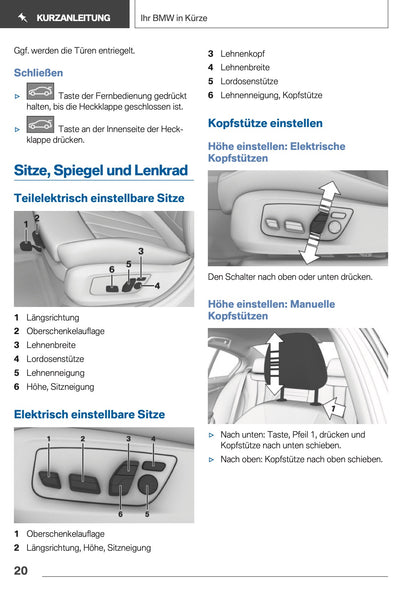 2018 BMW 5 Series Touring Bedienungsanleitung | Deutsch