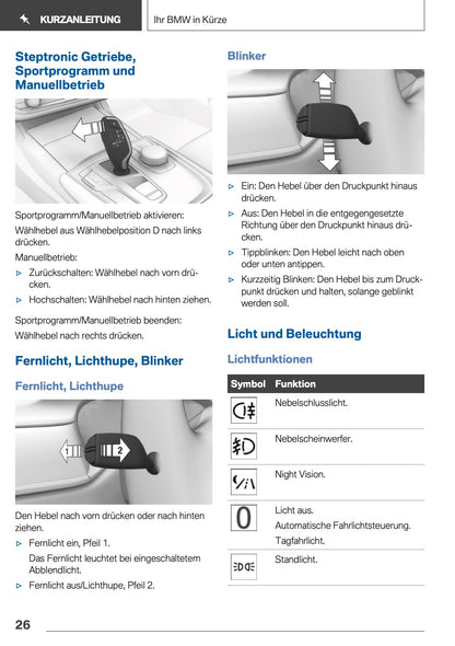 2018 BMW 5 Series Touring Bedienungsanleitung | Deutsch