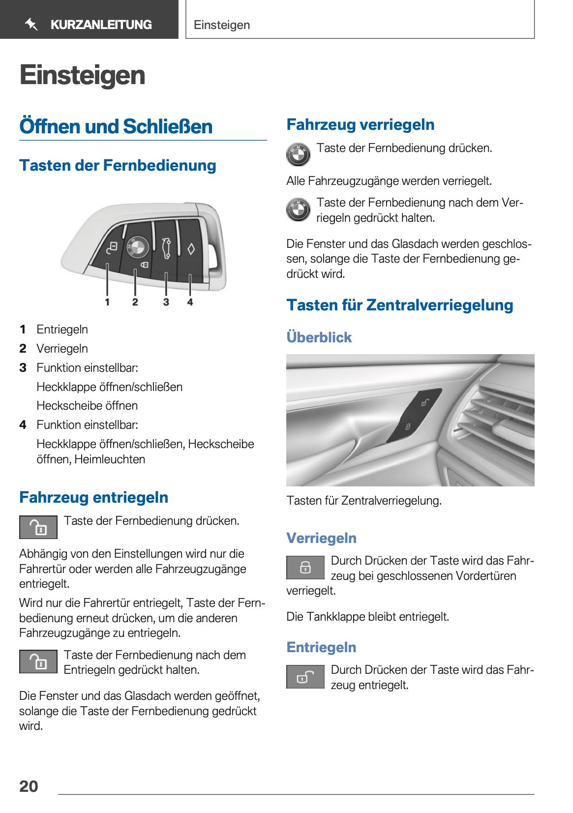 2019 BMW 5 Series Touring Bedienungsanleitung | Deutsch