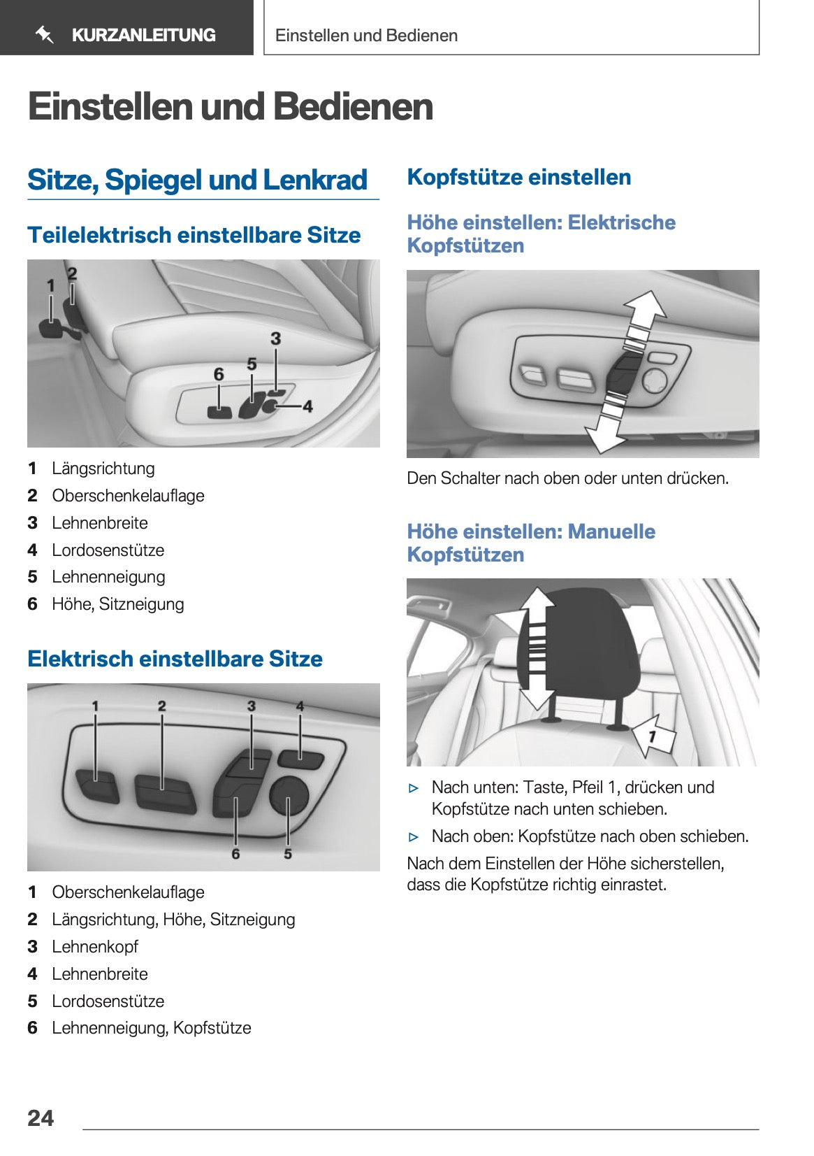 2019 BMW 5 Series Touring Bedienungsanleitung | Deutsch