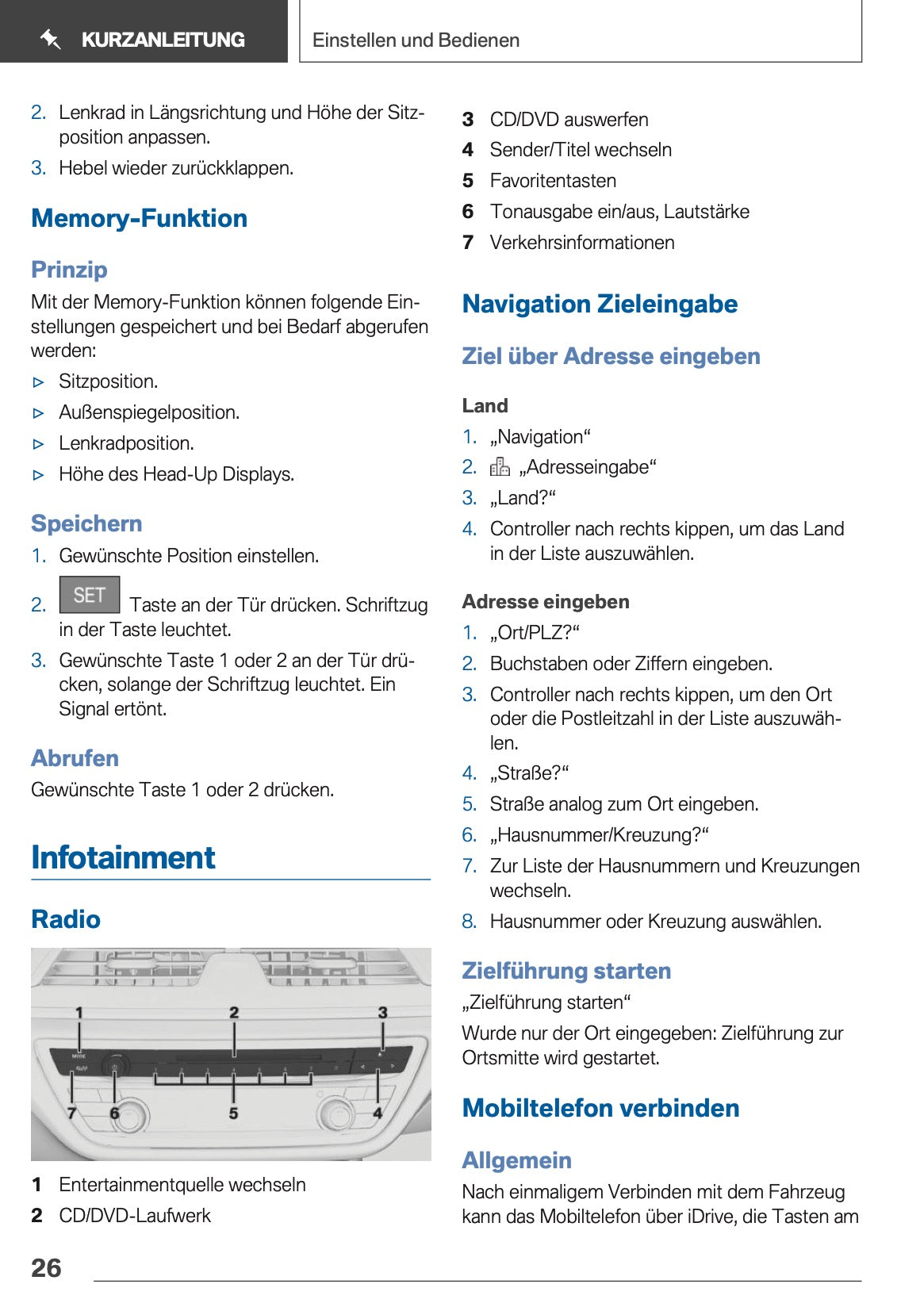 2019 BMW 5 Series Touring Bedienungsanleitung | Deutsch