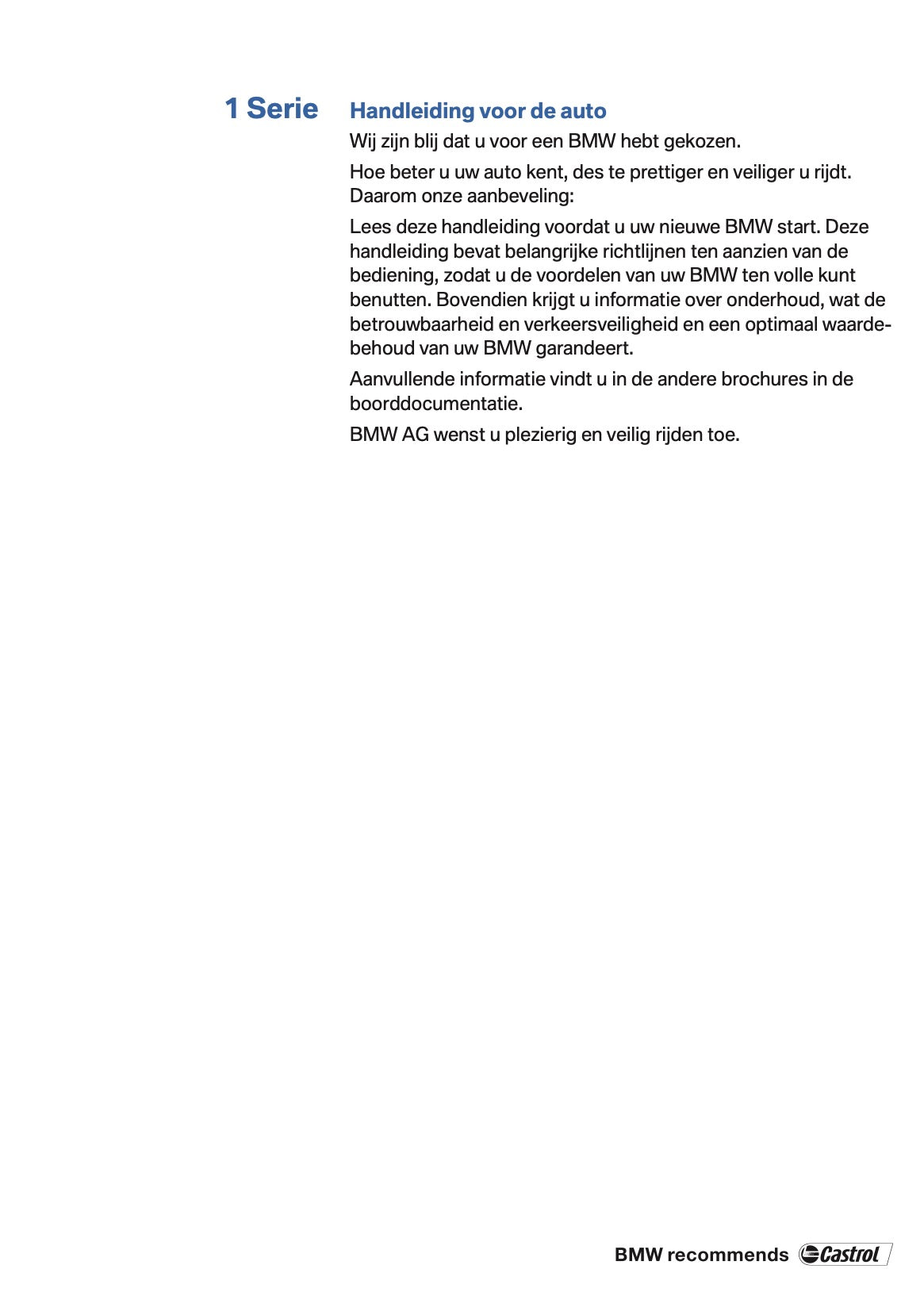 2014 BMW 1 Series Coupe/Convertible Owner's Manual | Dutch