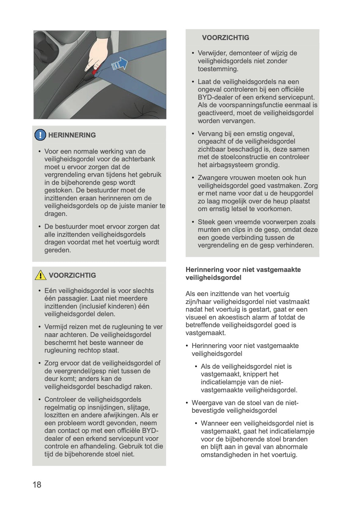 2024-2026 BYD SEAL U DM-i Owner's Manual | Dutch