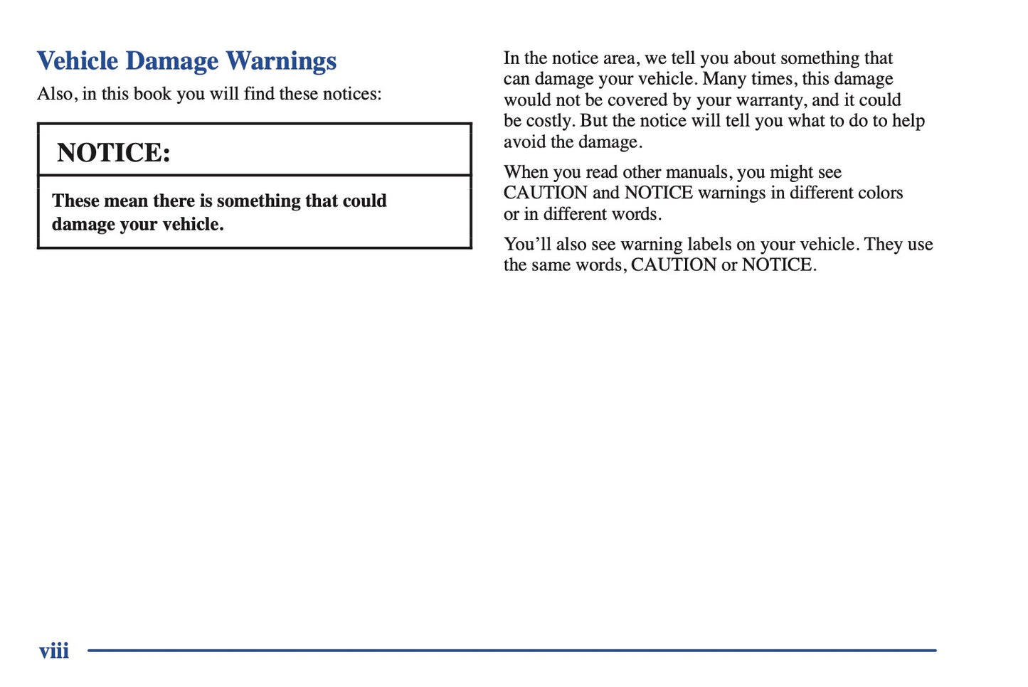 2000 Chevrolet Camaro Owner's Manual | English US