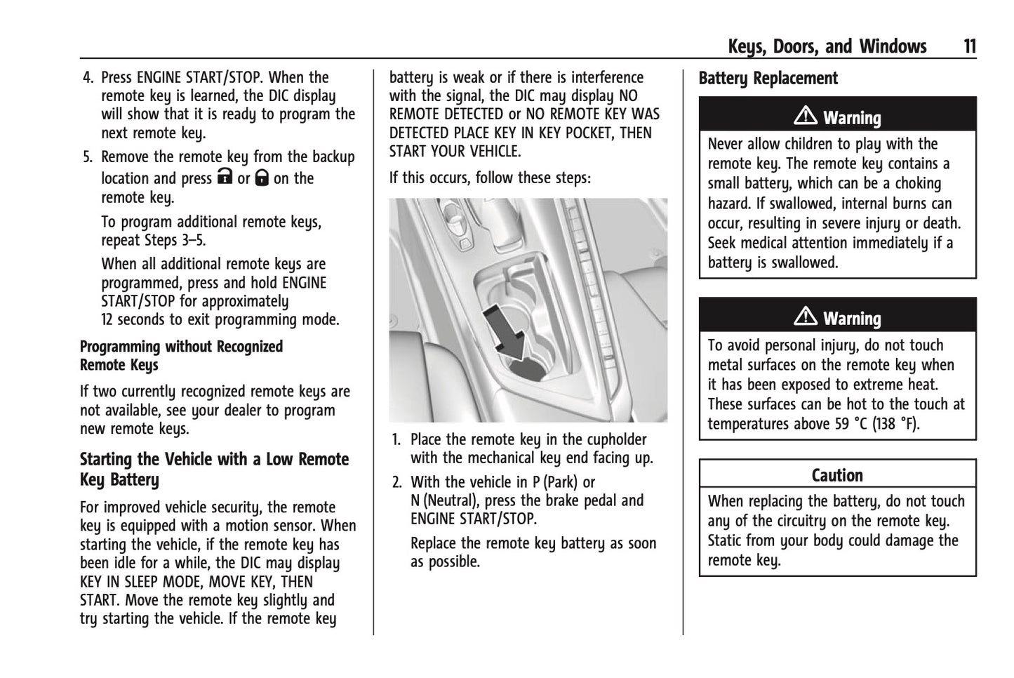 2021 Chevrolet Corvette Owner's Manual | English US