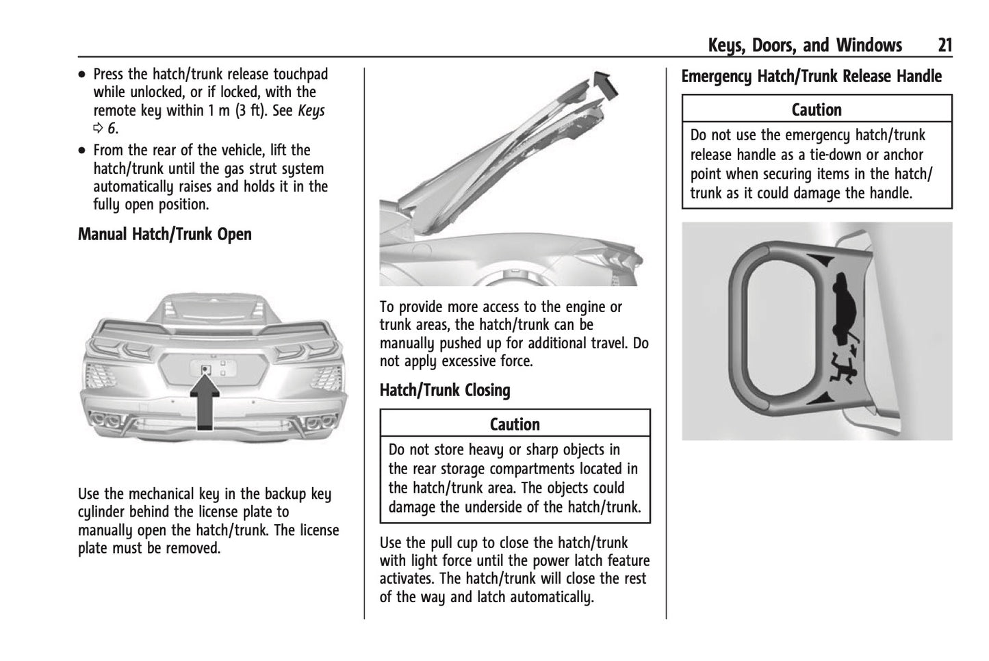2021 Chevrolet Corvette Owner's Manual | English US