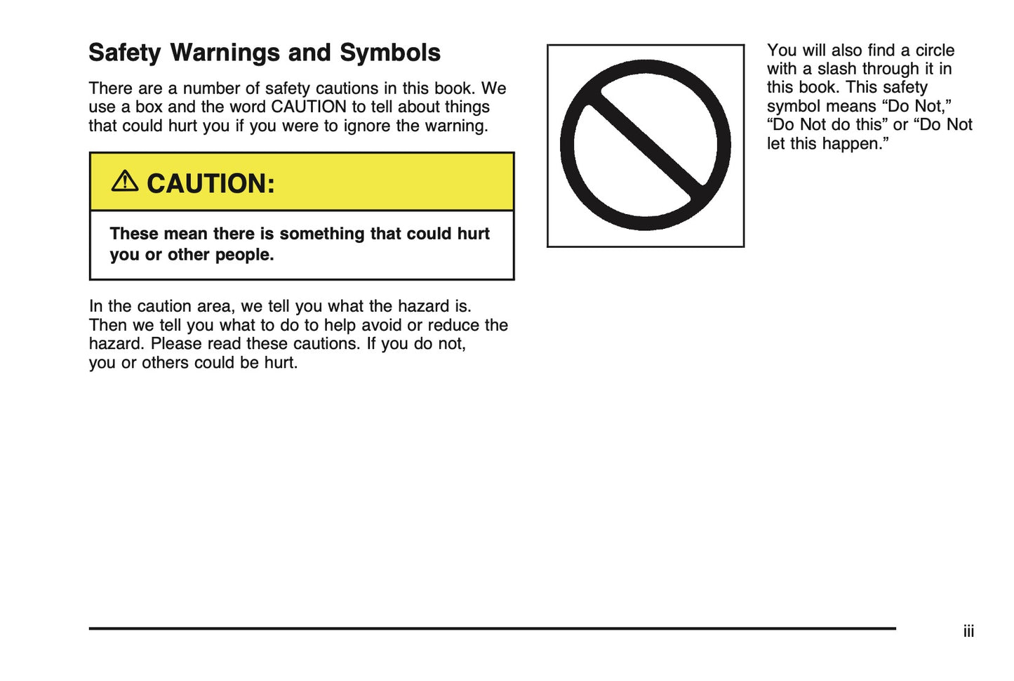 2005 Chevrolet T-Series Owner's Manual | English US