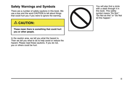 2005 Chevrolet T-Series Owner's Manual | English US