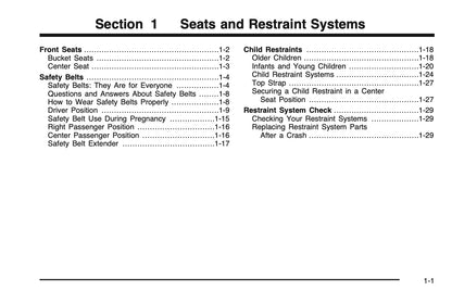 2005 Chevrolet T-Series Owner's Manual | English US