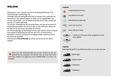 2024 Citroën Berlingo/ë-Berlingo/Berlingo Van/ë-Berlingo Van Owner's Manual | Dutch