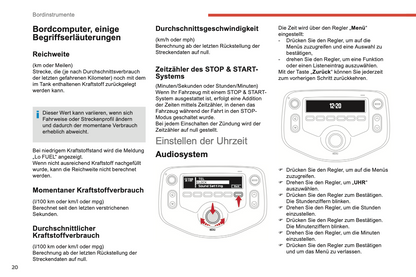 2018-2022 Citroën C1 Bedienungsanleitung | Deutsch