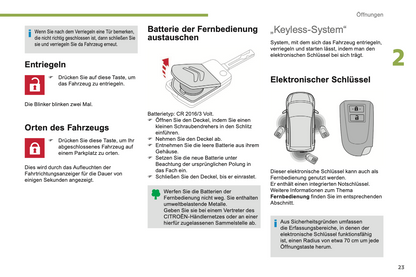 2018-2022 Citroën C1 Bedienungsanleitung | Deutsch