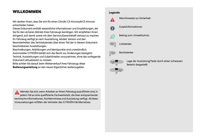 2024-2025 Citroën C3 Aircross Bedienungsanleitung | Deutsch