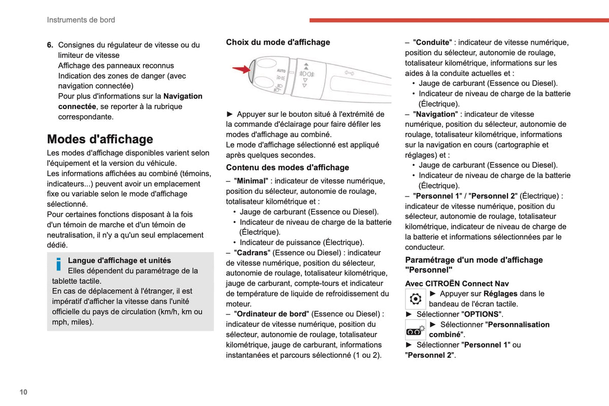 2021-2022 Citroën C4/e-C4 Owner's Manual | French