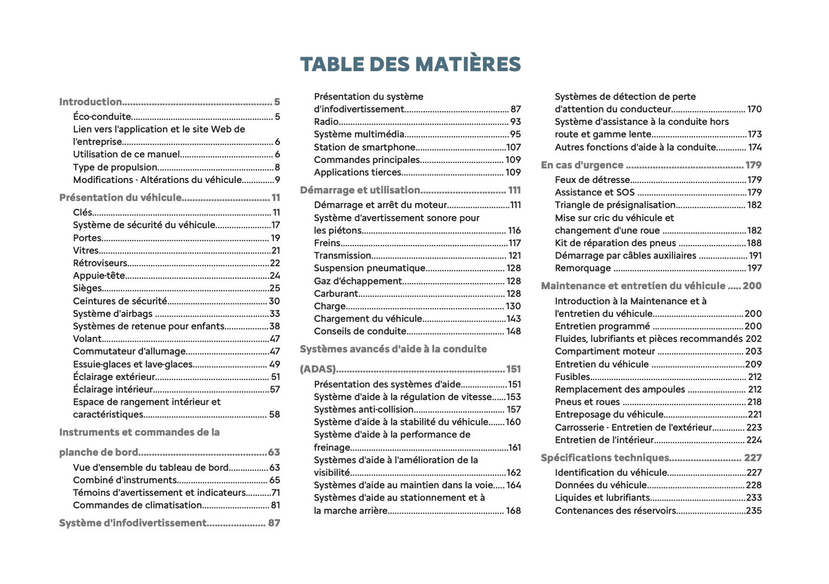 2026 Citroën C5 Aircross Owner's Manual | French