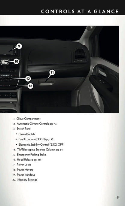 2016 Chrysler Town & County Owner's Manual | English