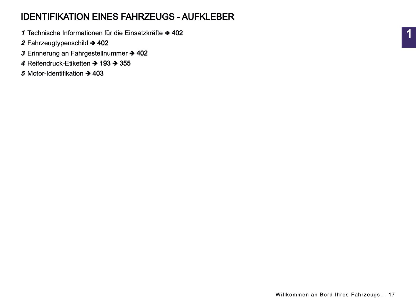 2025-2026 Dacia Duster Owner's Manual | German