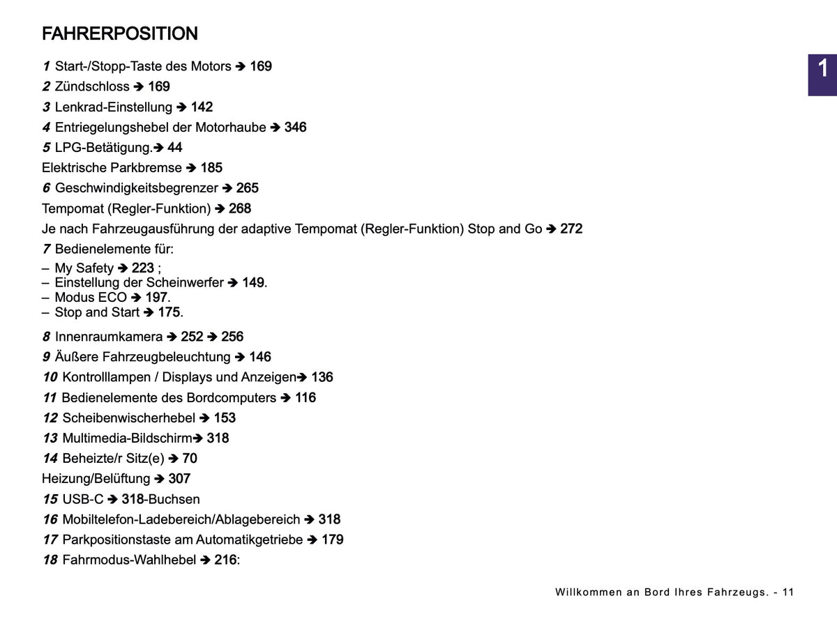 2026 Dacia Duster Owner's Manual | German