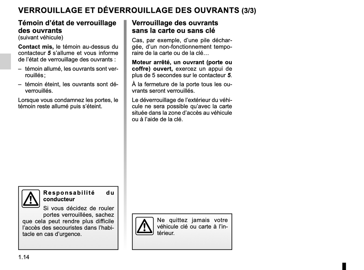 2022-2024 Dacia Duster Owner's Manual | French