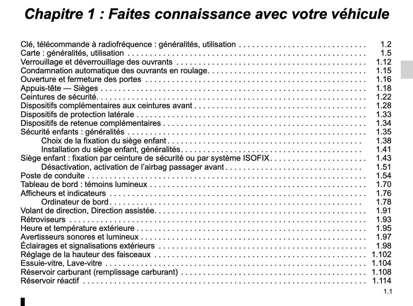 2022-2024 Dacia Duster Owner's Manual | French