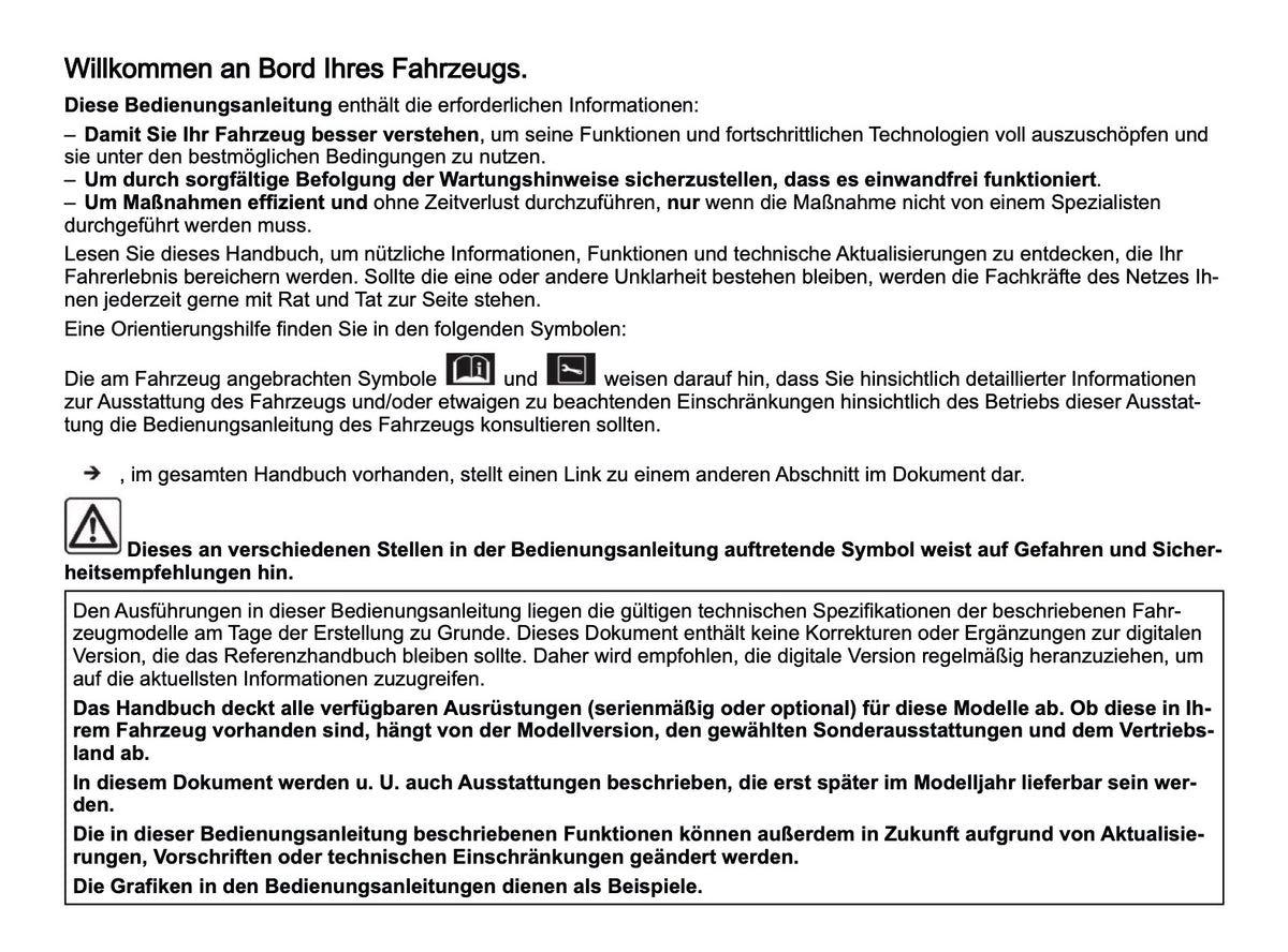 2026 Dacia Jogger Owner's Manual | German