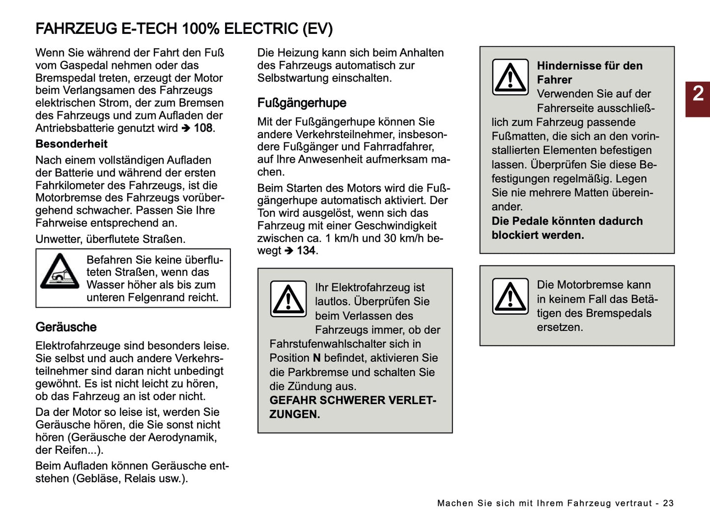 2024-2025 Dacia Spring Electric Bedienungsanleitung | Deutsch