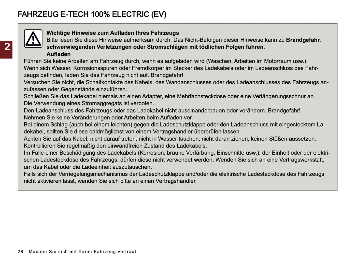 2024-2025 Dacia Spring Electric Bedienungsanleitung | Deutsch