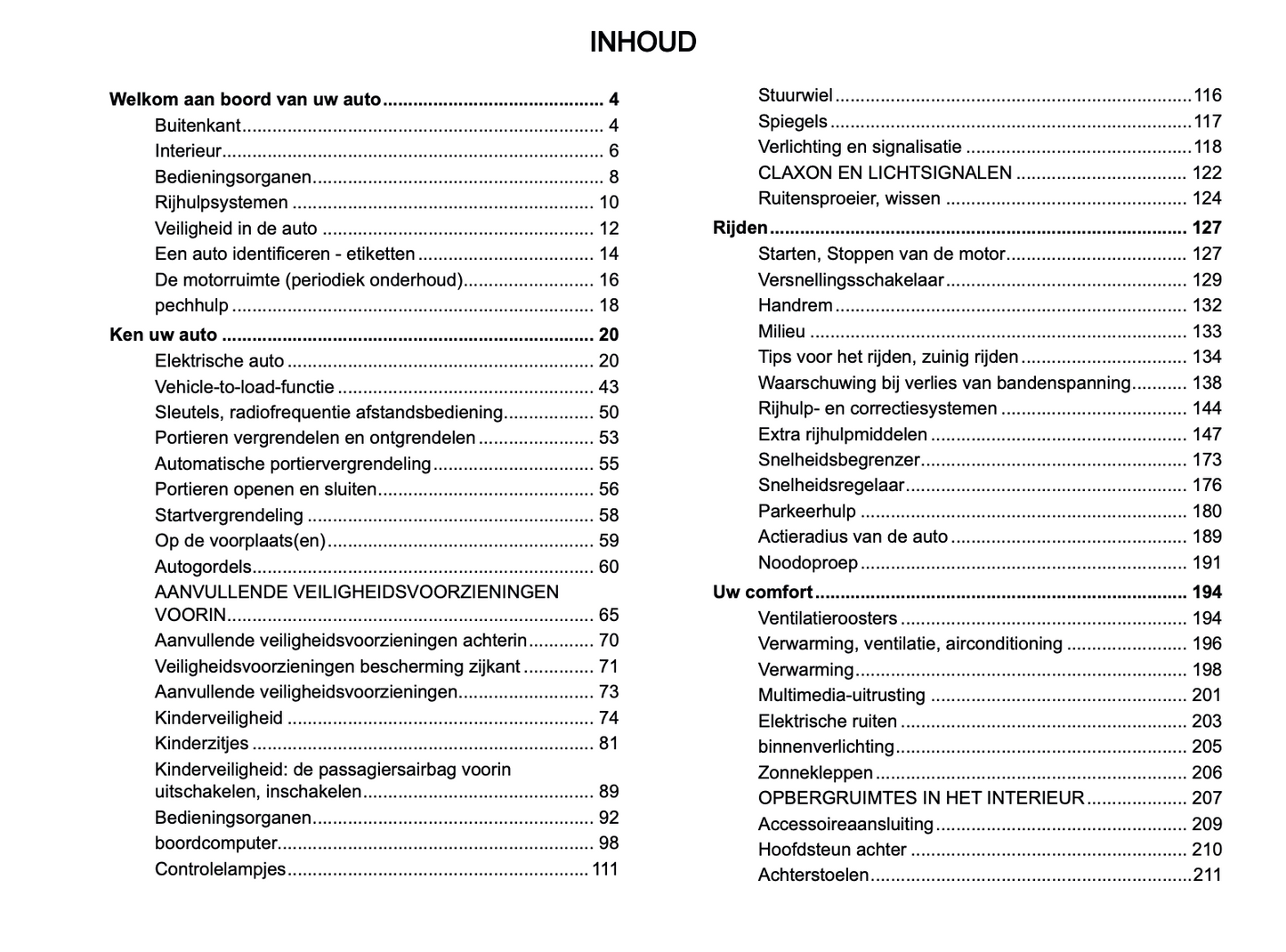 2024 Dacia Spring Electric Owner's Manual | Dutch