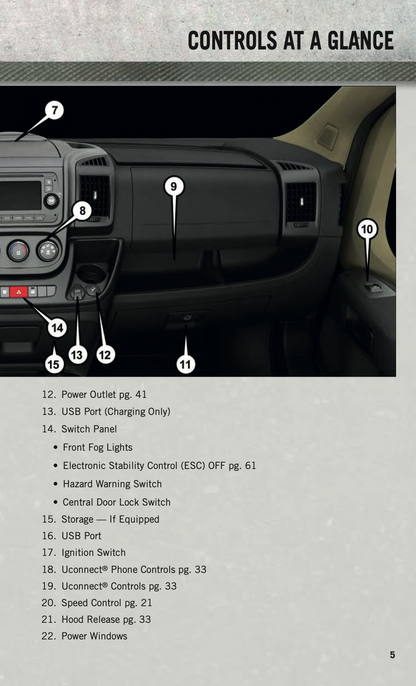 2014 Dodge Ram ProMaster Owner's Manual | English