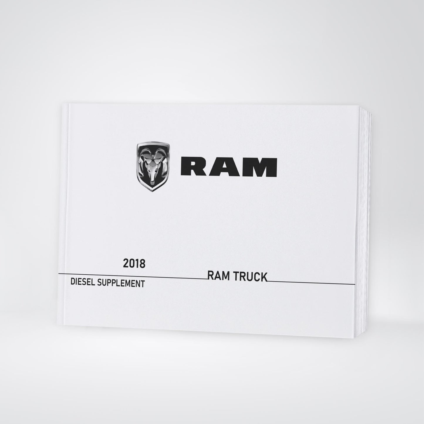 2018 Ram Truck Diesel Ergänzendes Anleitung | Englisch