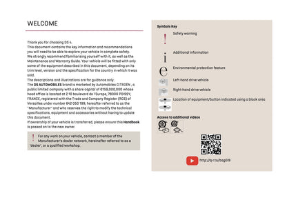 2024-2025 DS Automobiles DS 4 Owner's Manual | English