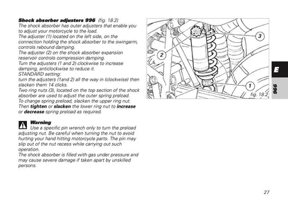 2001 Ducati 748/996 Owner's Manual | English US