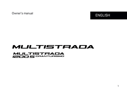 2014 Ducati Multistrada 1200 S Granturismo Owner's Manual | English