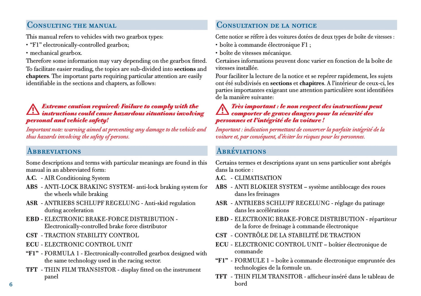 2005 Ferrari 612 Scaglietti Owner's Manual | English US