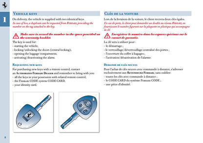 2005 Ferrari 612 Scaglietti Owner's Manual | English US