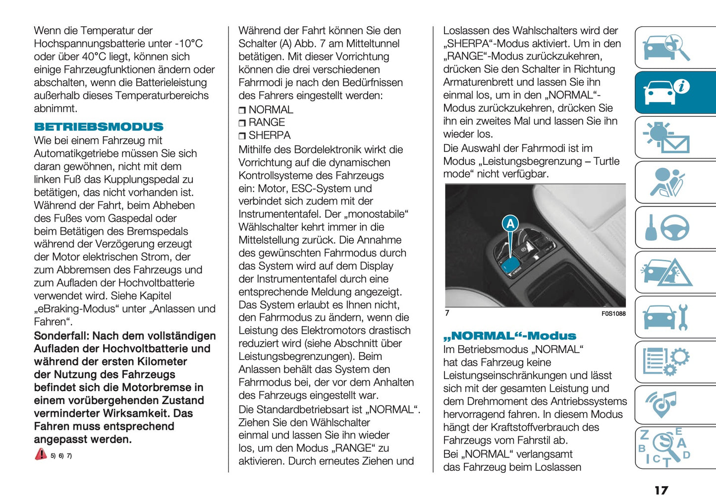 2025 Fiat 500e Bedienungsanleitung | Deutsch