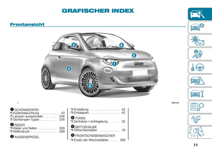 2026 Fiat 500 Bedienungsanleitung | Deutsch